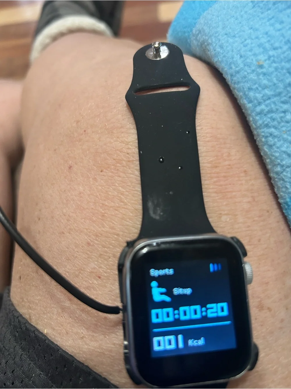 Smart Fitness Watch with Black Band - Unbranded